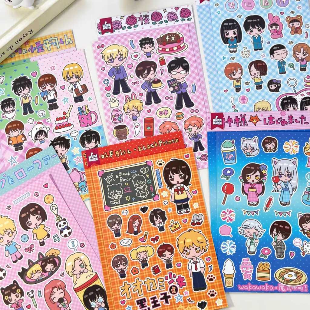 

[WindHeart] 1 lembar sticker sheet mini little cartoon character japanese little character style 22523
