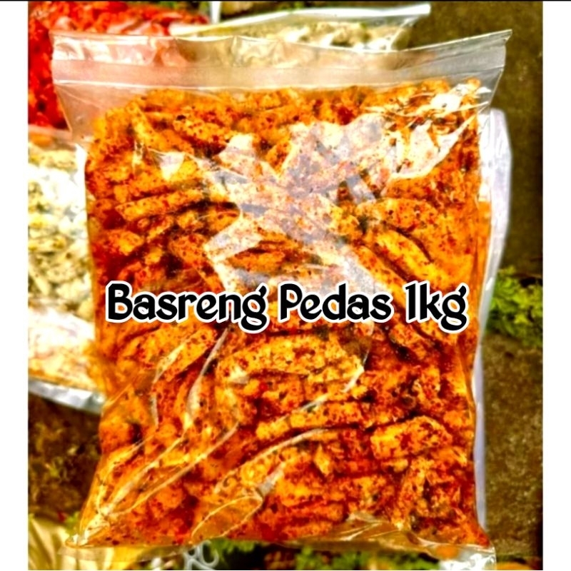 

Basreng Pedas Daun Jeruk Kemasan 1kg Gurih kaya akan Bumbu