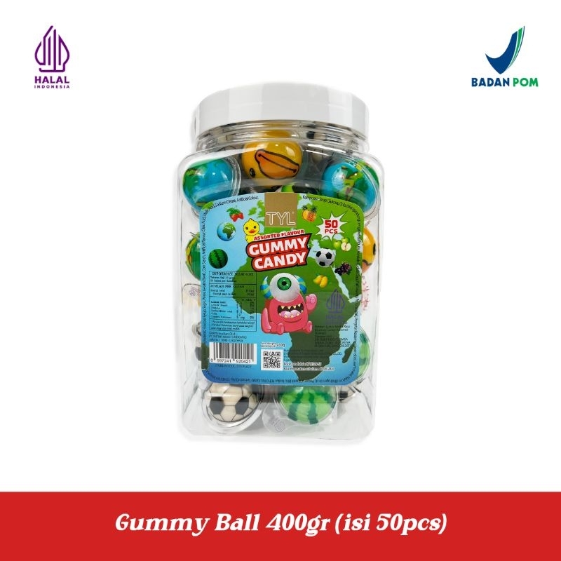 

TYL Gummy Assorted Candy 400gr Permen Lunak Aneka Karakter dan Rasa