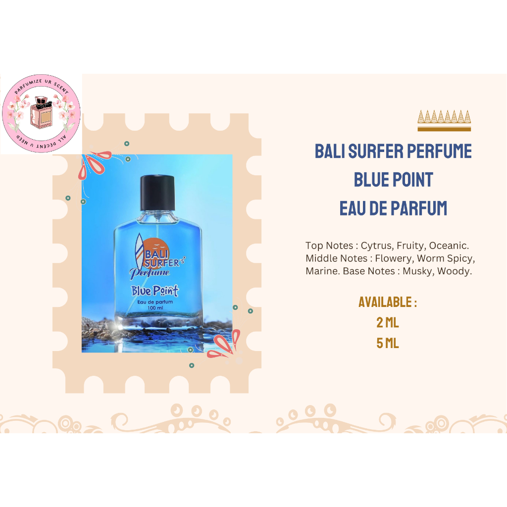 BALI SURFER'S PERFUME BLUE POINT DECANT PARFUM | Travel Size Parfum