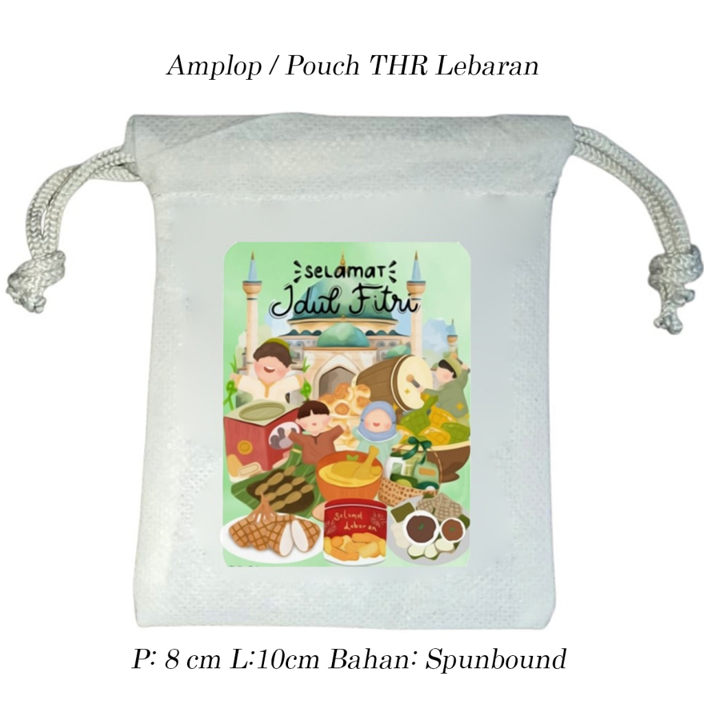 

Amplop Lebaran 2025 Aesthetic Pouch Serut Unik Buat THR Lebaran - gazzani 701