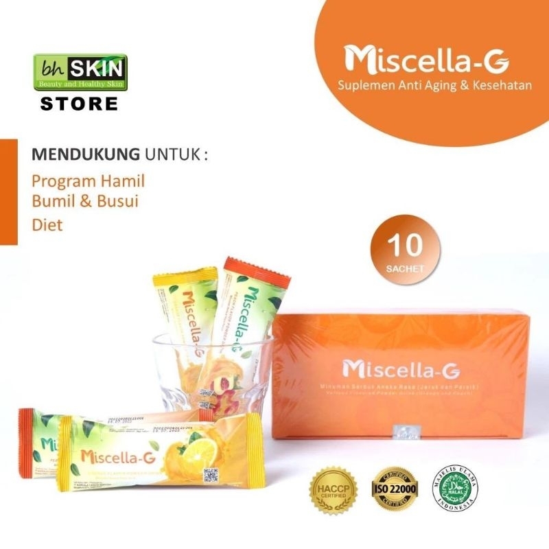 MISCELLA-G SUPLEMEN ANTI AGING DAN KESEHATAN PROMIL ASLI