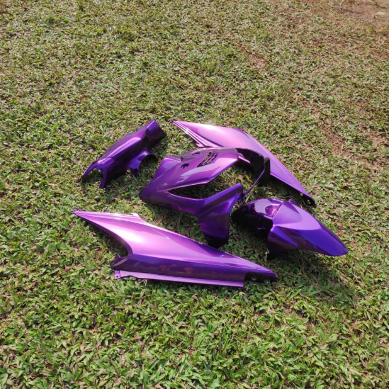 cover fullset body halus honda beat karbu warna ungu lembayung merah