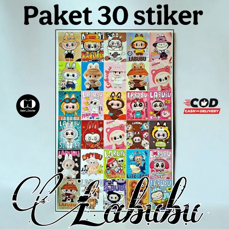 

PAKET 30 STIKER LABUBU MOTIF LEBIH MENARIK