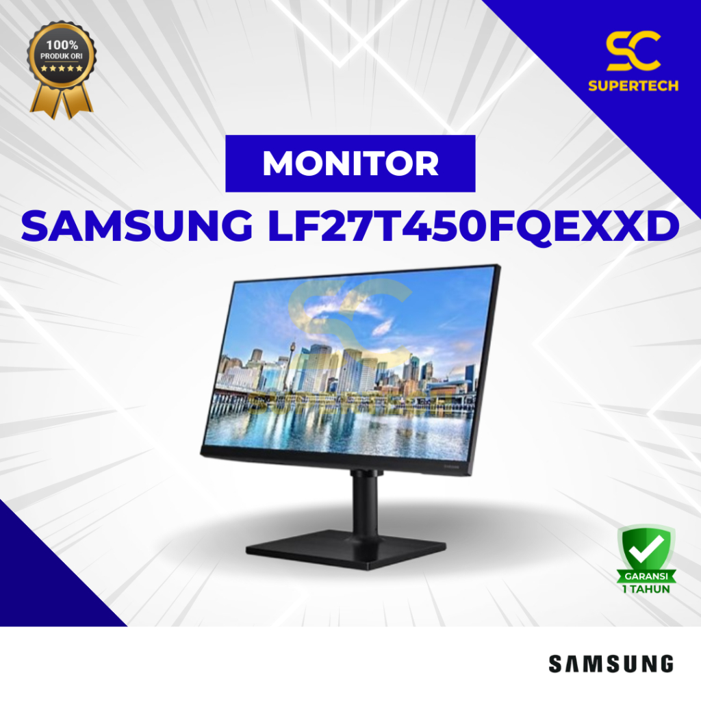 Monitor Samsung 27" LF27T450FQEXXD 75Hz FHD IPS Bezel-less Monitor