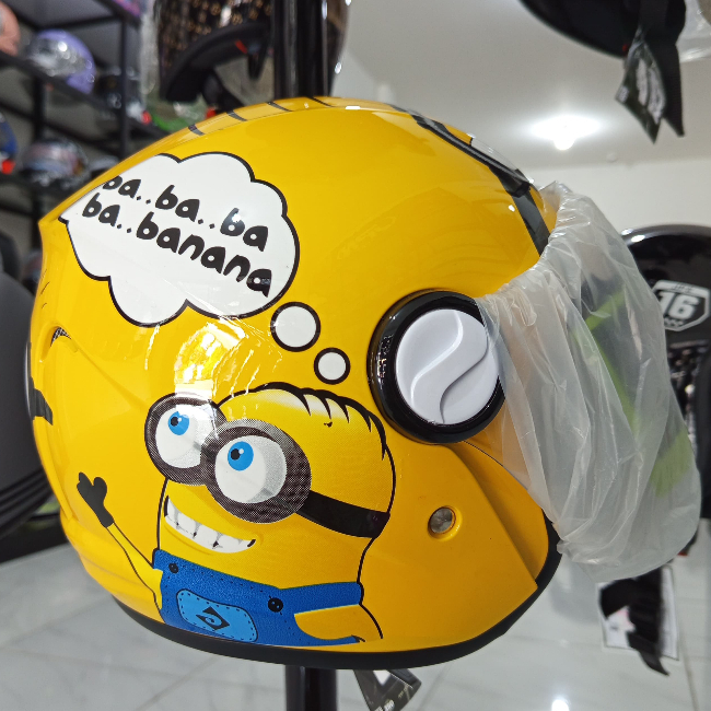 HELM JPN KIDS MOTIF MINION YELLOW