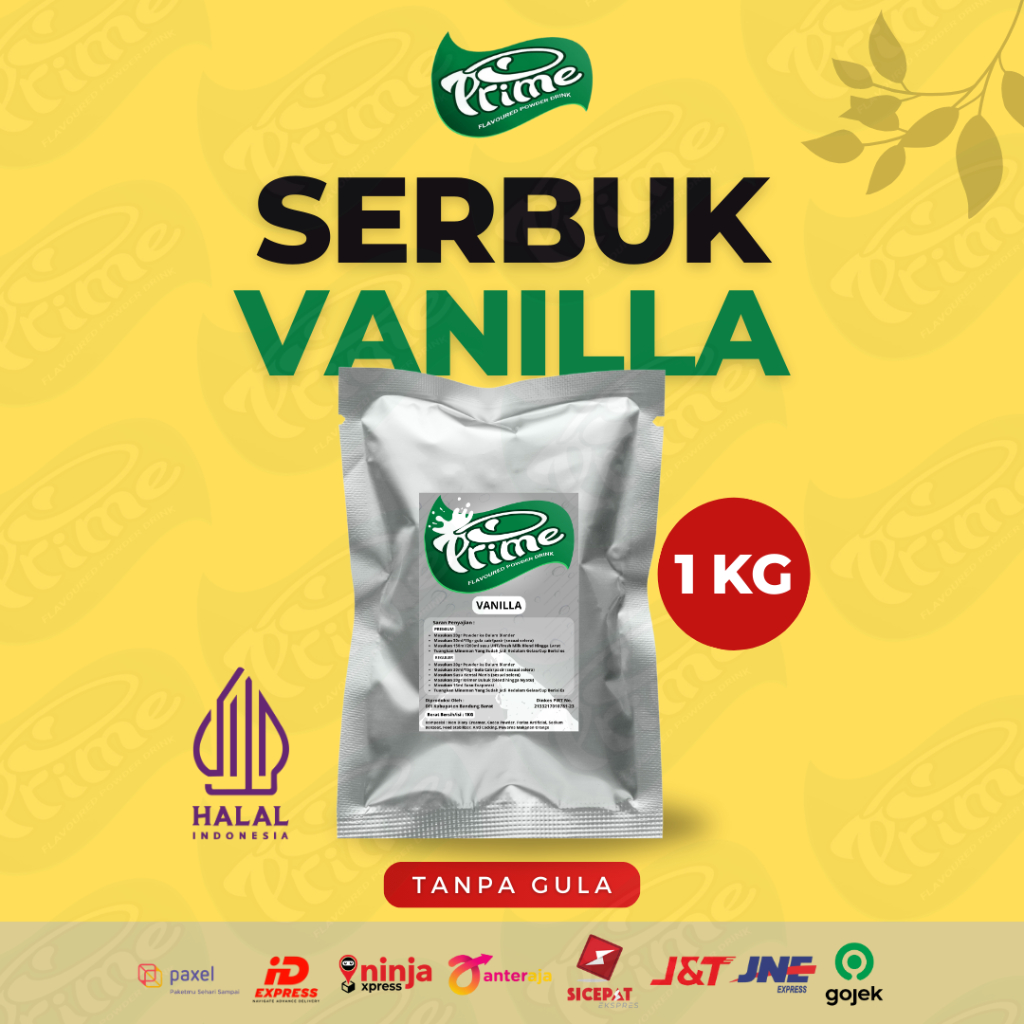 

Powder Prime Rasa Vanilla / Bubuk Minuman Tanpa Gula 1 kg - VANILLA