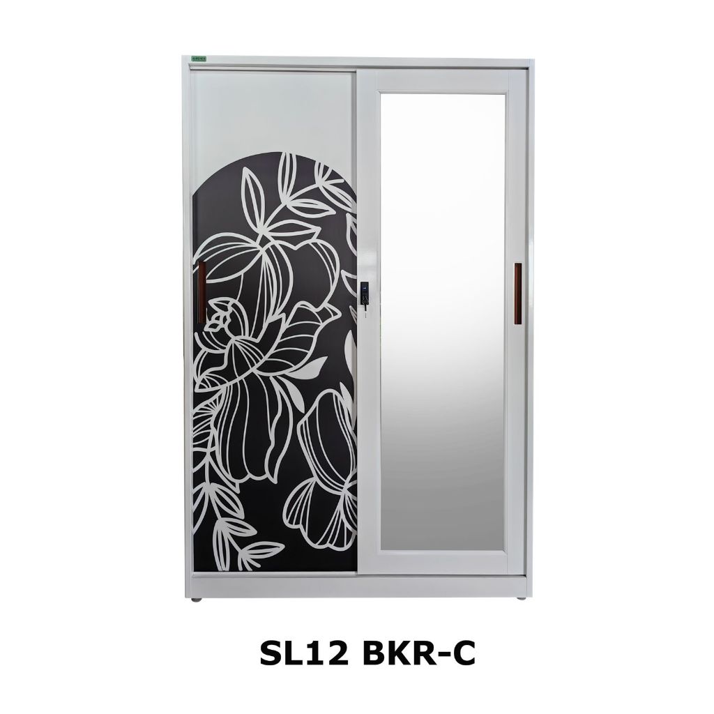 Lemari Pakaian Besi 2 Pintu Sliding Lemari Besi Pintu Geser BKRC