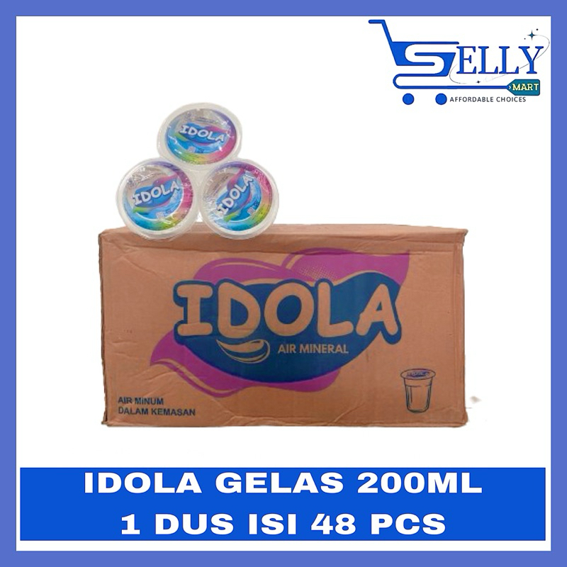 

IDOLA AIR MINERAL GELAS 200ML ISI 48 PCS (SATUAN DAN DUS)