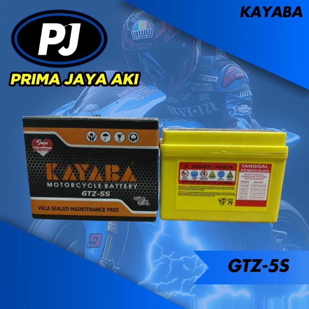 Aki Motor Beat Mio J Fino ( Bkn Grande ) Aki Kering Merk : KAYABA GTZ-5S MF