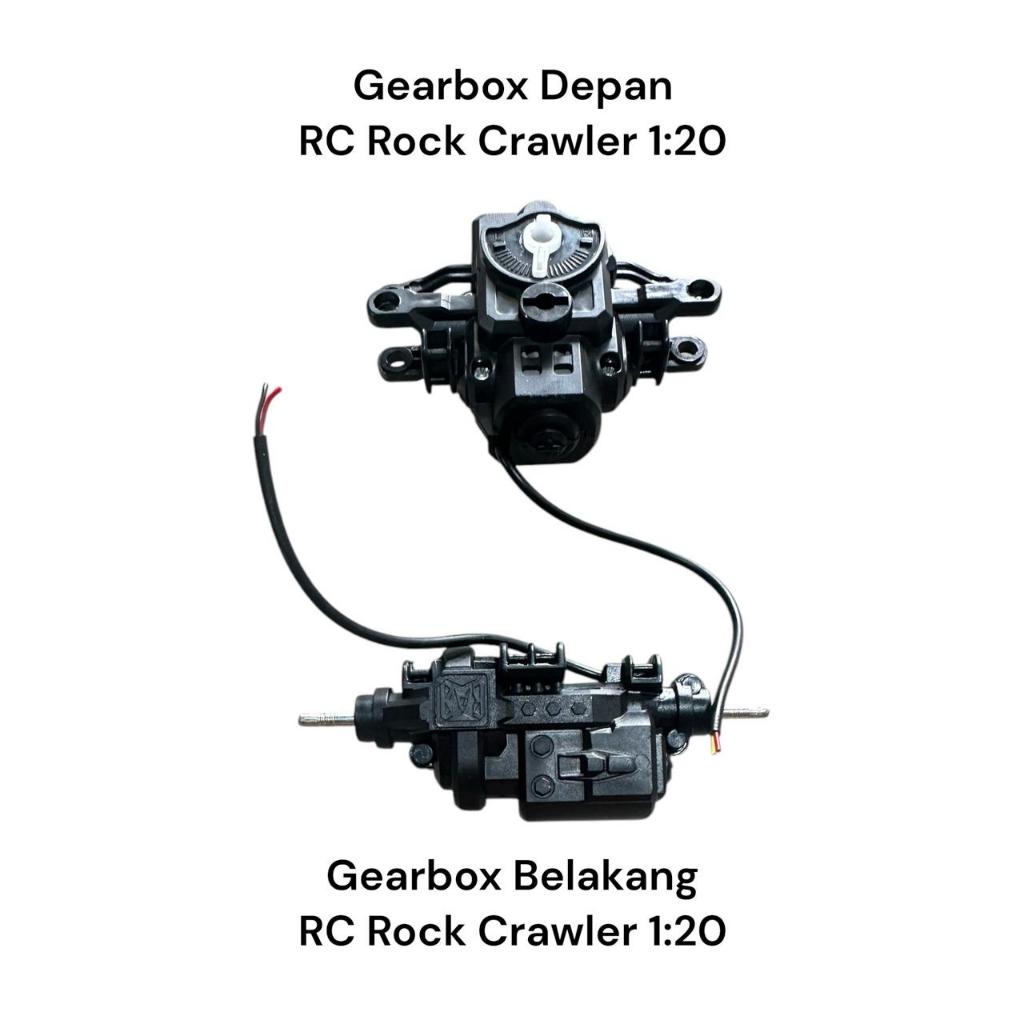 SPAREPART RC ROCK CRAWLER GEARBOX DEPAN DAN GEARBOX BELAKANG RC RC 1:20 1:22 MESIN GEARBOK DEPAN DAN