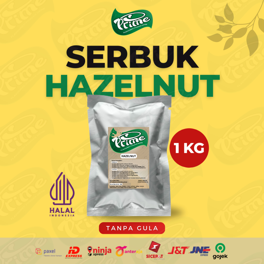 

Powder Prime Rasa Hazelnut / Bubuk Minuman Tanpa Gula 1 Kg- HAZELNUT