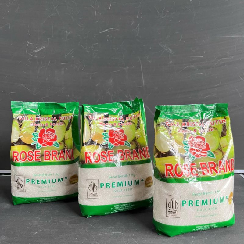 

RB Gula Pasir Rose Brand Hijau 1kg ( Pak ) [ Original ]
