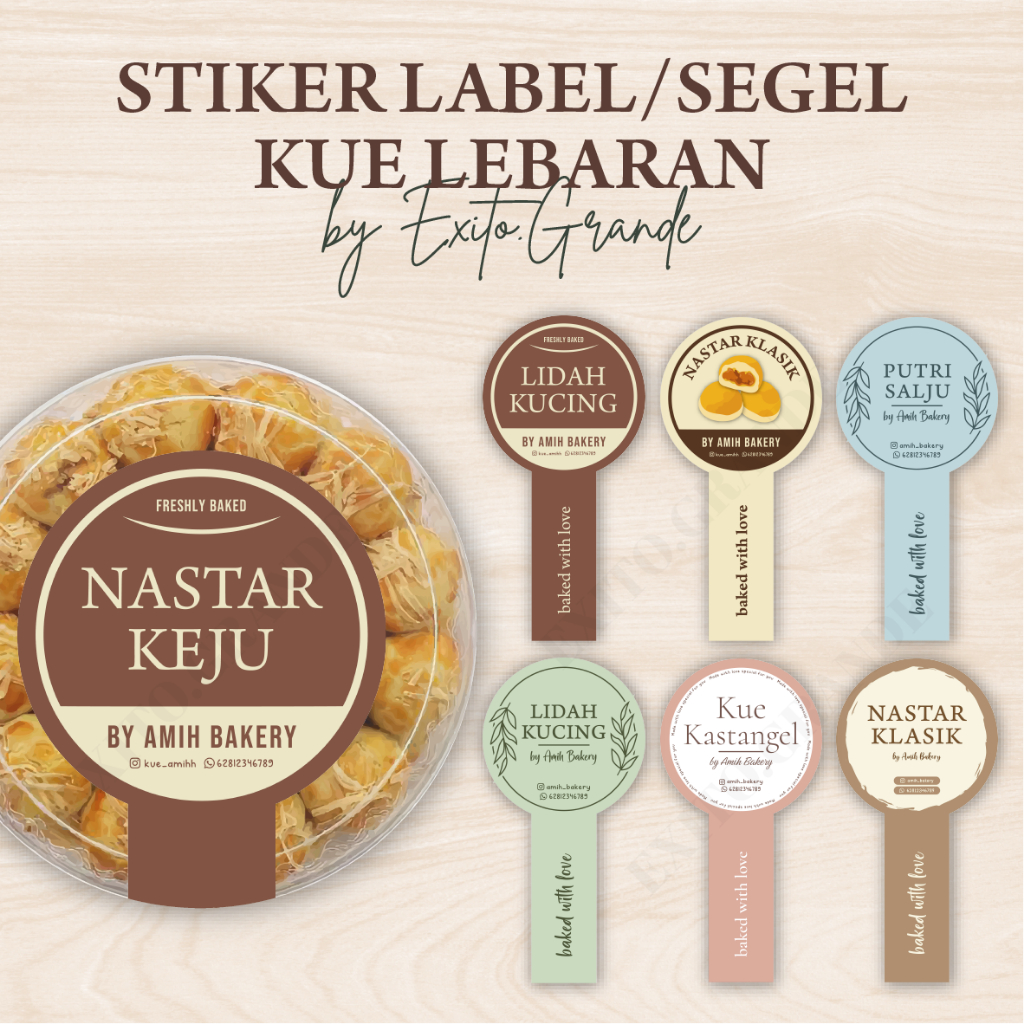 

Stiker Segel Kue Lebaran / Kue Kering / Toples Kue BATCH 2