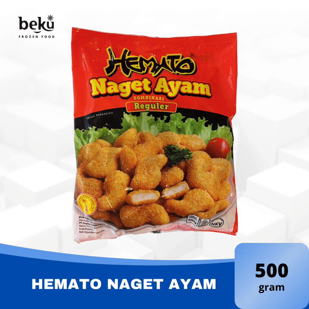 

[SOLO] HEMATO NAGET AYAM - HEMATO CHICKEN NUGGET REGULER/COIN (250g/500g/1Kg)