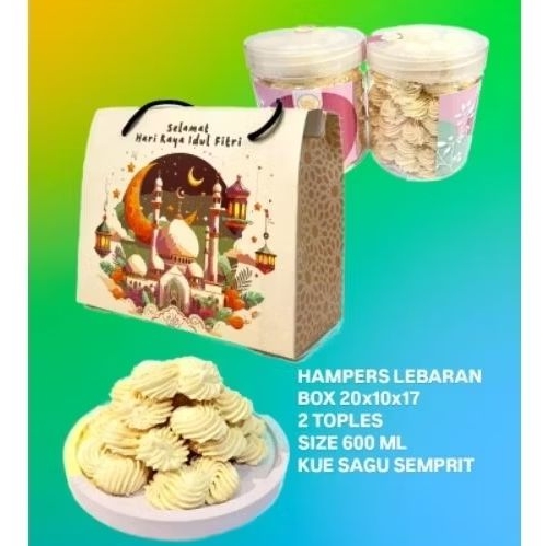 

HAMPERS KUE SAGU KEJU LEBARAN 2 TOPLES 600 ML / HAMPERS LEBARAN / HADIAH LEBARAN / BUAH TANGAN