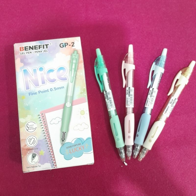 

PULPEN BENEFIT NICE FINE POINT 0.5mm GP-2 GEL PEN-PENA JEL