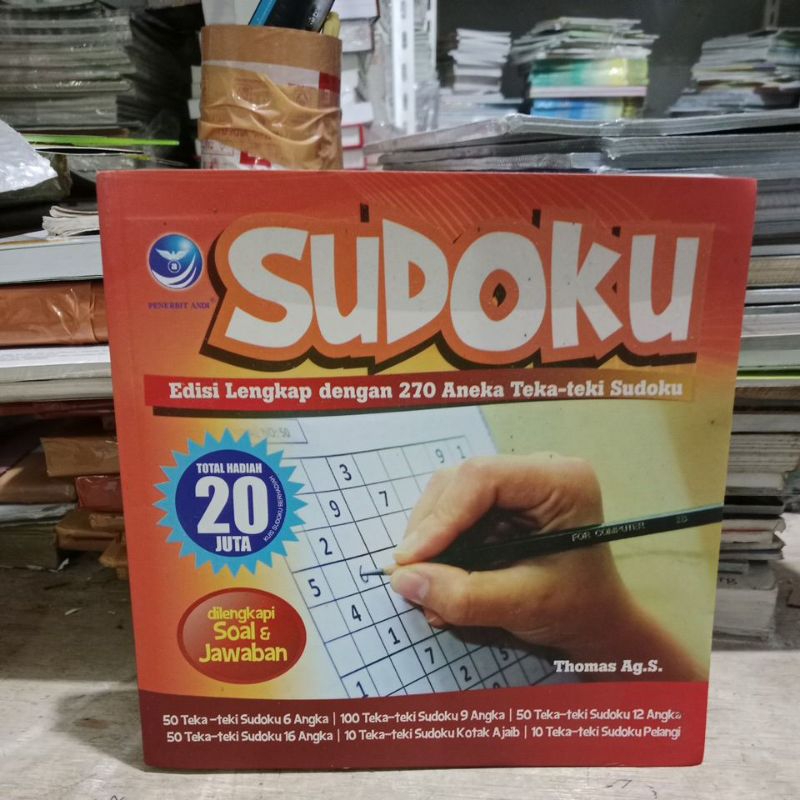 BUKU SUDOKU EDISI LENGKAP DENGAN 270 aneka Teka-teki sudoku