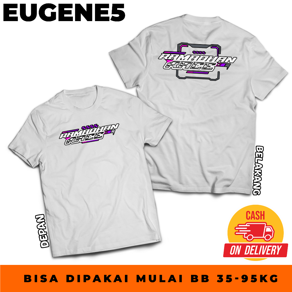 KAOS DEWASA RAMADAN RACE UNGU  - TSHIRT DISTRO RAMADAN RACE UNGU - BISA COD