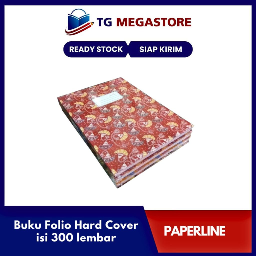 

Buku FOLIO PAPERLINE Hard Cover isi 300 lembar