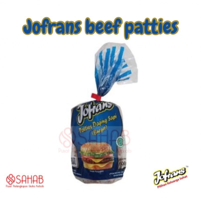 

Jofran beef patties / patties jofran 500gr