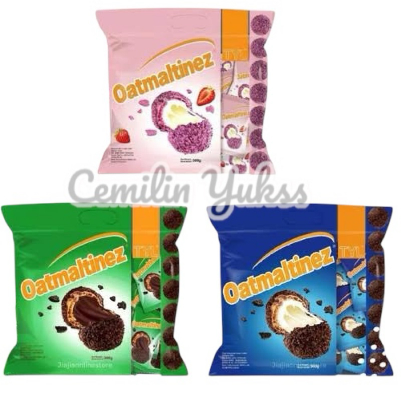 

TYL Oatmaltinez Choco Wafer Ball 300g Biscuit Coklat Isi Cream Coklat Strawbery Vanilla