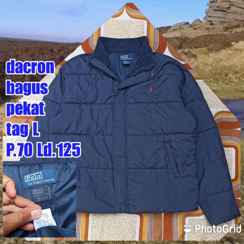 jaket gunung outdoor puffer gelembung tebal winter salju dacron polo Ralph lauren