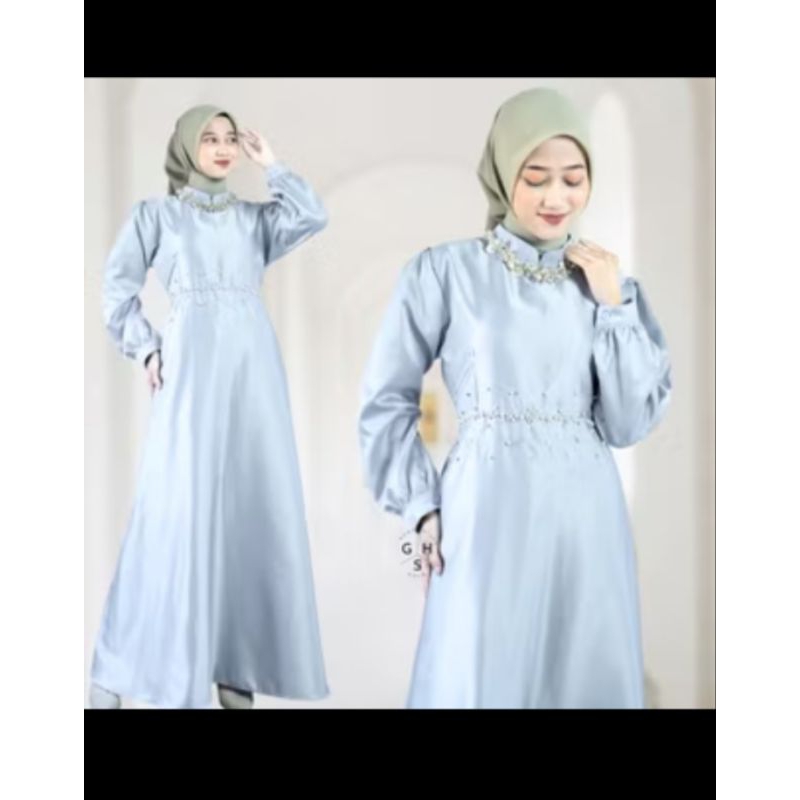 dress satin velvet dress bridesmaid kondangan terlaris payet