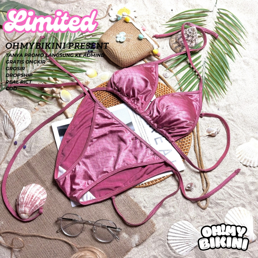LIMITED BLISSFUL Bikini Set TRIANGLE | Baju Pantai | Murah | baju sexy | Bikini Lucu | OhMyBikini