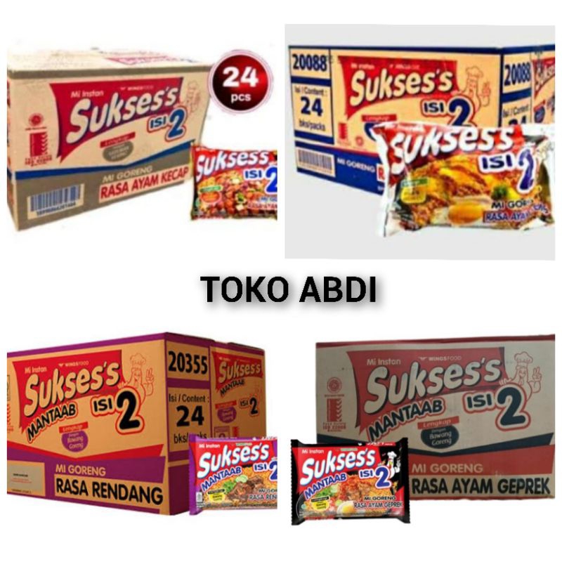 

mie sukses goreng isi 2 .all varian dus/126g isi 24pc