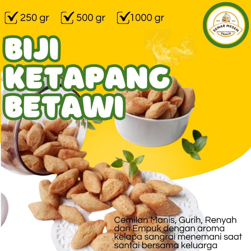 

1000 gr / Kue Biji Ketapang / Kue Betawi / Kue Lebaran / Cemilan Manis / Snack