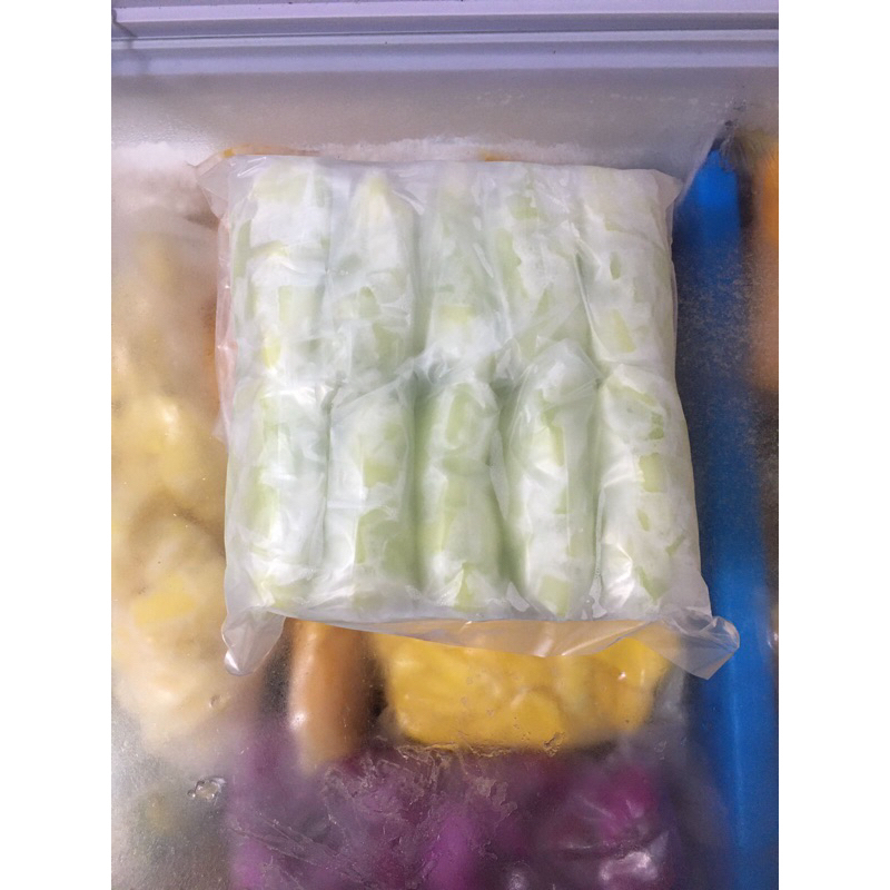 

buah beku melon frozen 1kg (100g x 10pack)