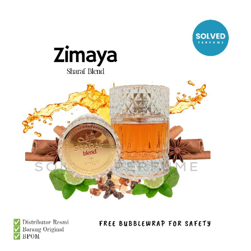 Parfum Zimaya Sharaf Blend Extrait De Parfum Pria Wanita Original Parfum Dubai Import Original