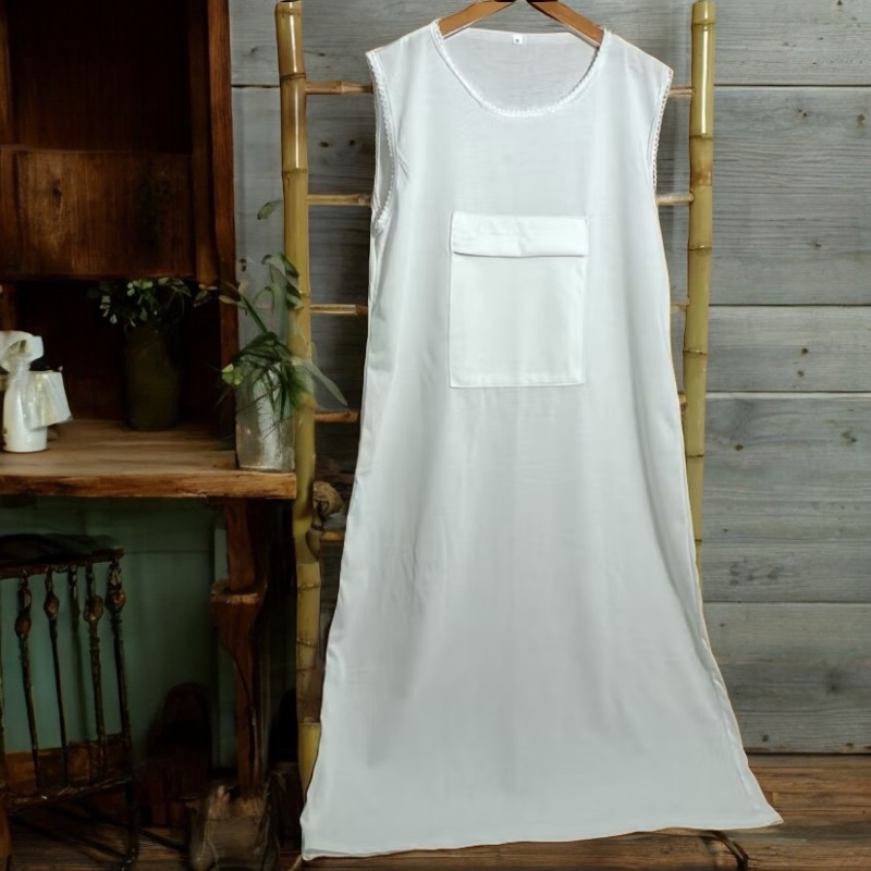 Singlet Panjang wanita | Singlet gamis Umroh | singlet gamis tanpa lengan  perlengkapan Haji