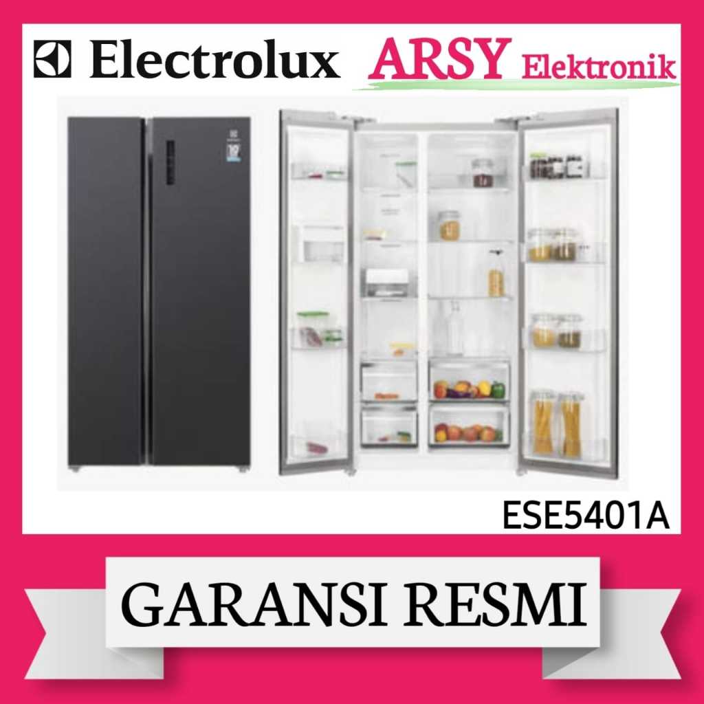 SIDE BY SIDE ELECTROLUX 2PINTU 520LITER ESE5401A/KULKAS ELECTROLUX 2PINTU 520LITER ESE5401A GARANSI 
