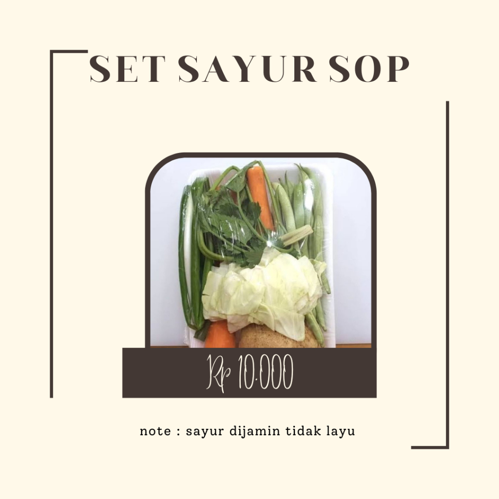 

SAYUR SOP SET