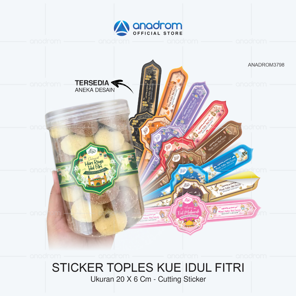 

Sticker Toples Islamic Idul Fitri | Sticker Toples Eid Mubarak | Sticker Hampers Idul Fitri | Sticker Toples Kue Idul Fitri | Anadrom 3798