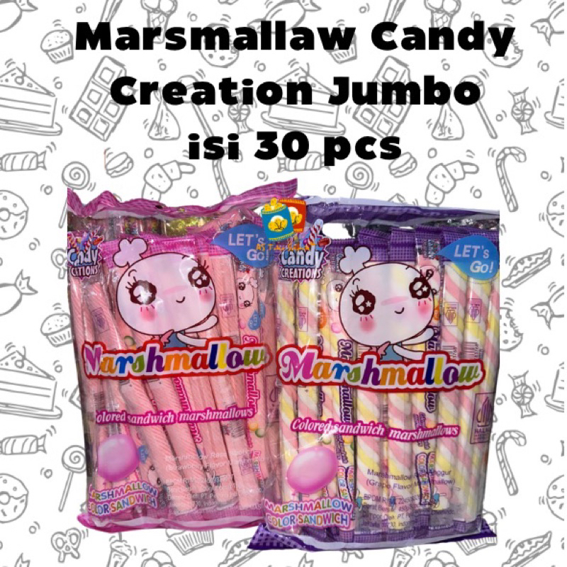 

Marsmallaw Candy Creation Jumbo isi 30 0pcs