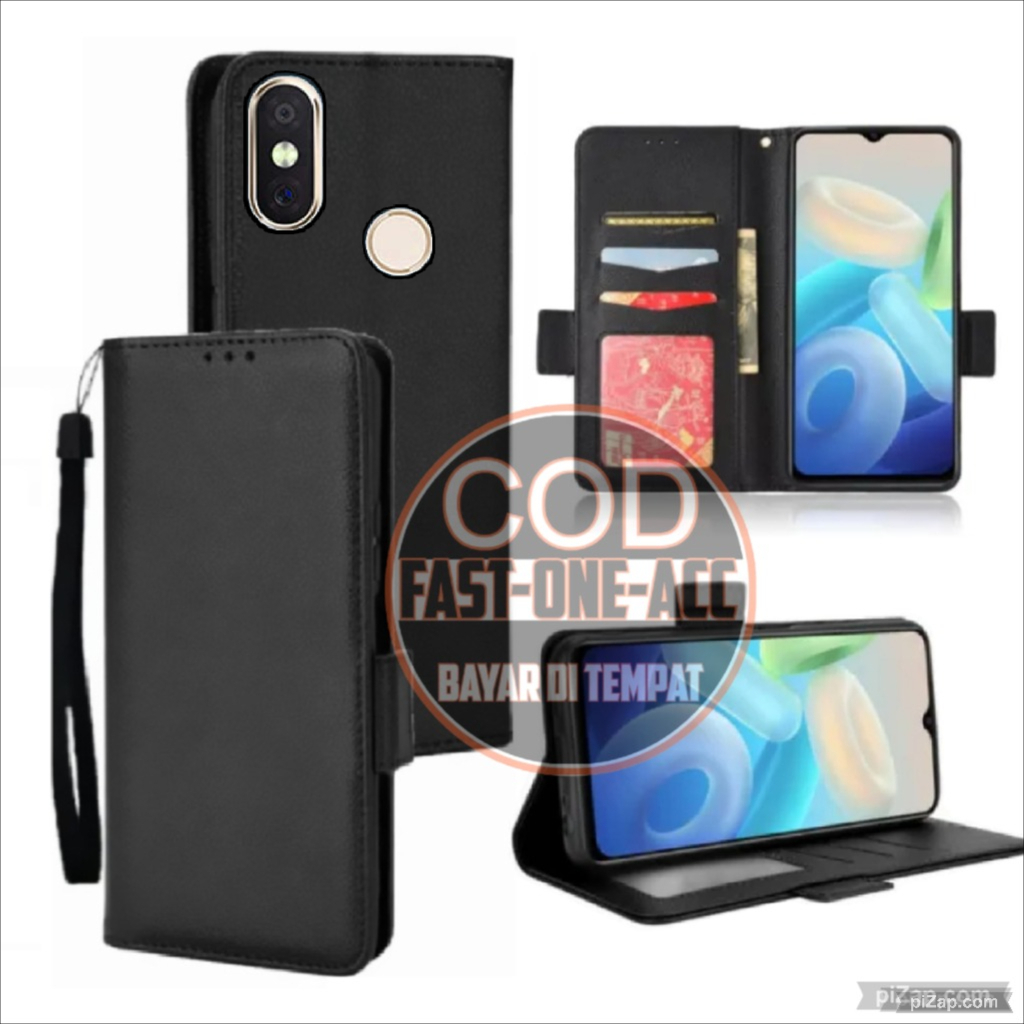 CASE HP XIAOMI REDMI NOTE 5/NOTE 5 PRO FLIP LEATHER CASE PREMIUM-FLIP CASE KULIT