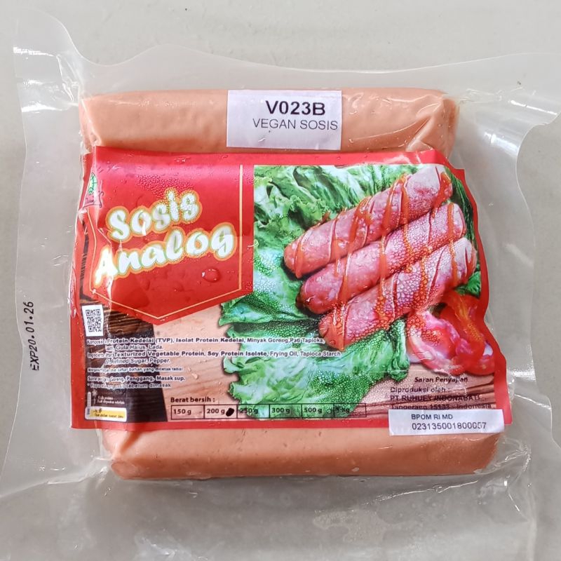 

Sosis Vegan Analog 200gram