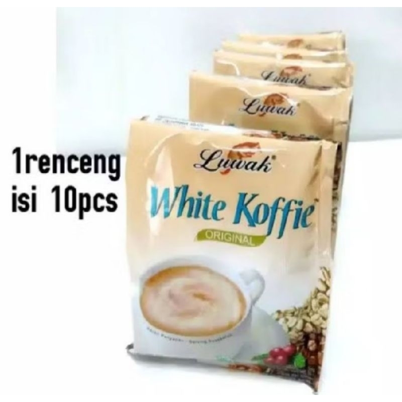 

LUWAK WHITE COFFEE 1 Renceng isi 10 pcs