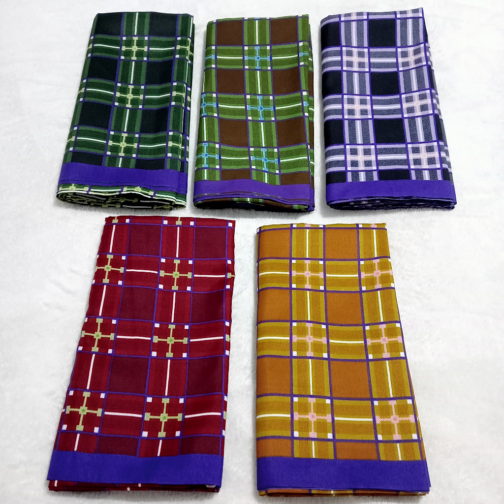 Sarung Sholat Pria Motif BHS Kotak Kotak Salur - Motif Samarinda yang Klasik