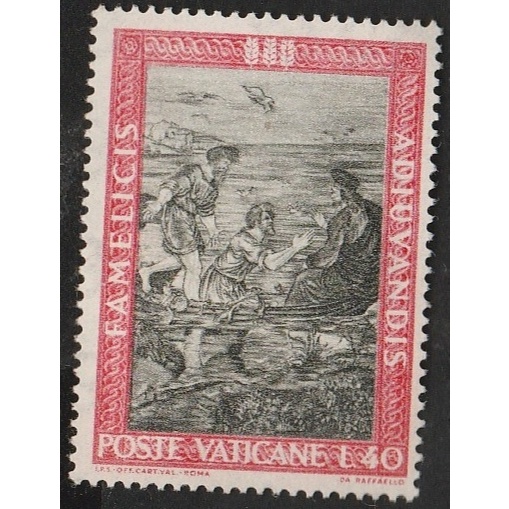 

A 11458 SATU BUAH PRANGKO POSTE VATICANE TEMA FAMELICIS DENGAN KONDISI BELUM ADA CAP