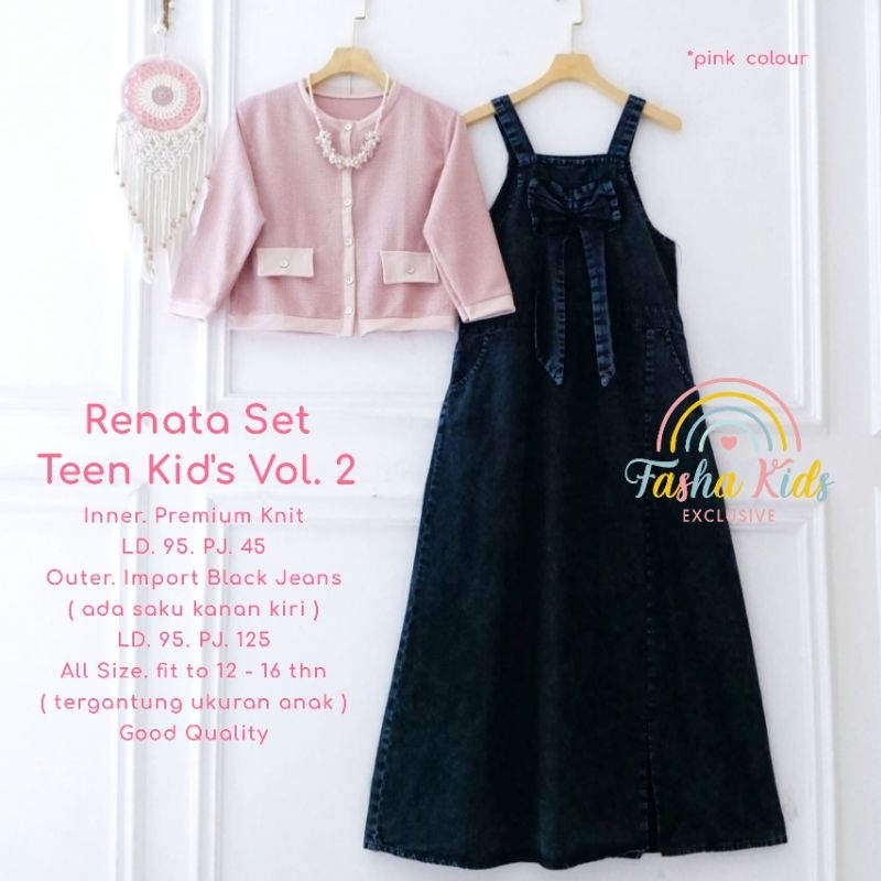 Gamis Anak Gamis Set Dress Set Renata Dress Katun