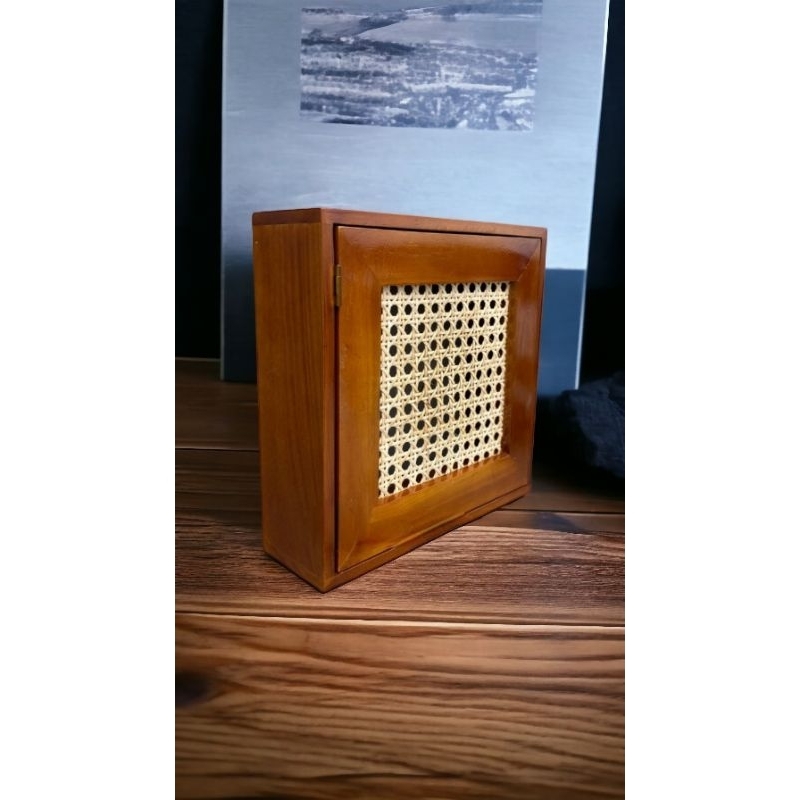 Penutup Panel Listrik MCB Kayu Pinus/Jati Belanda - 30x8x26cm