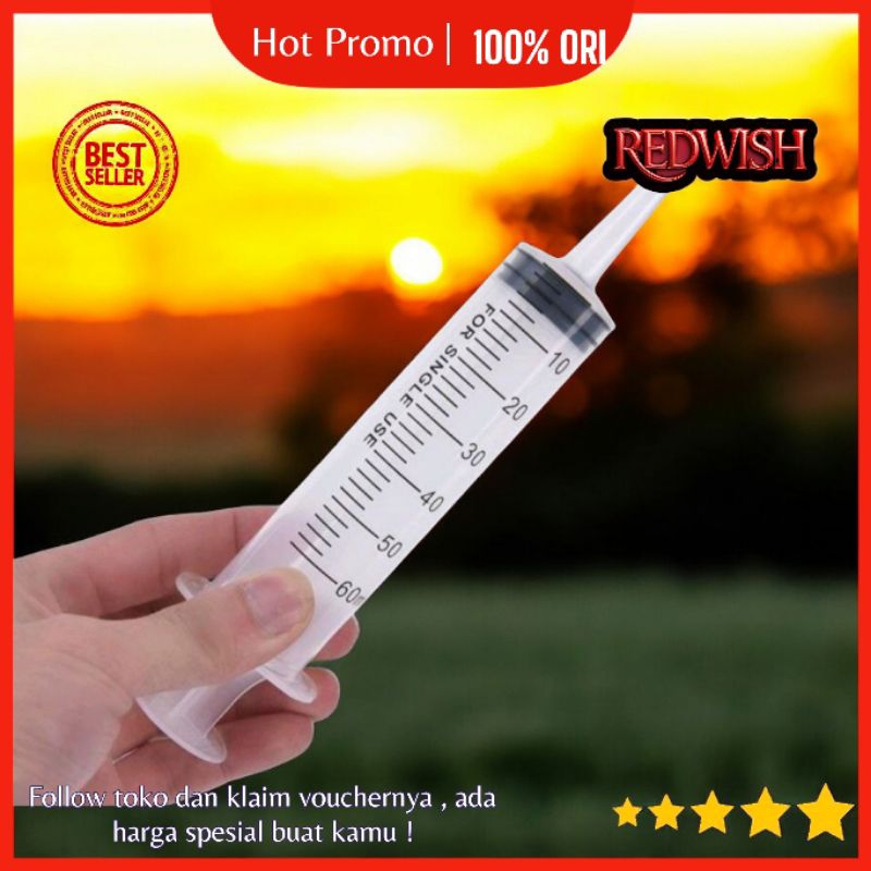 mainan anak suntikan semprot spuit loloh hwan refill tinta parfum serbaguna 60 ML