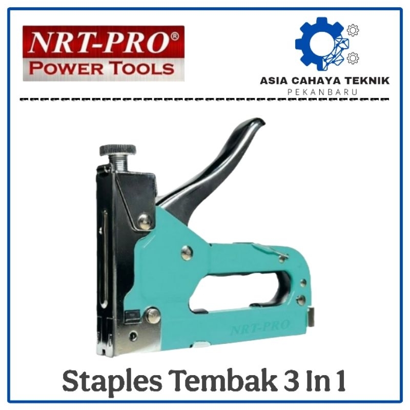 

NRT PRO Staples Tembak Gun Tacker 3in1 Stapler Jok Tembak Hekter Manual 3 Way