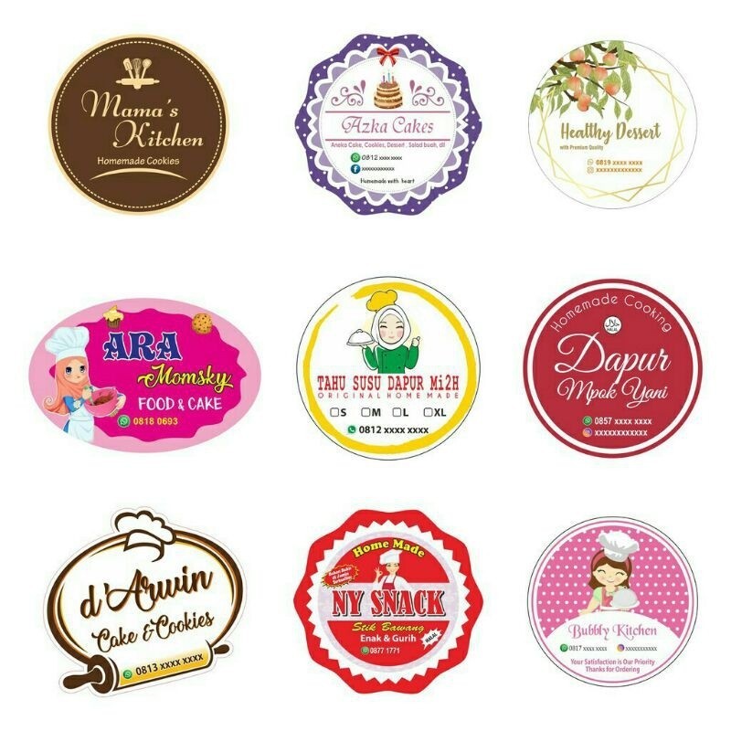 

Stiker Label Makanan Bahan Cromo Ukuran A3+ Glossy Doff