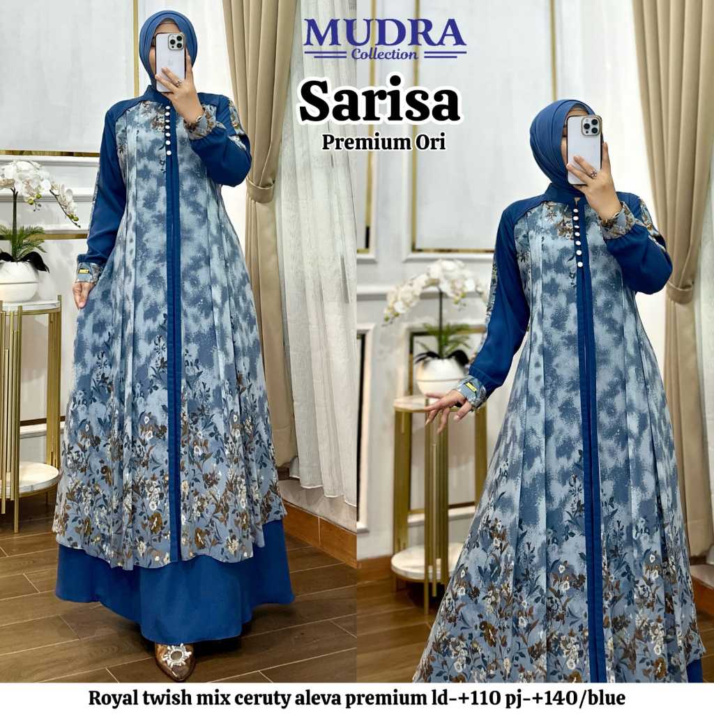 Mudra Hijab / Gamis Terbaru / Gamis Wanita / Gamis Premium / Sarisa / Mudra Collection