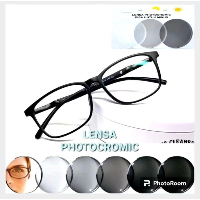 Kacamata Baca dana Jalan Lensa Progresif Photocromic Frame Police